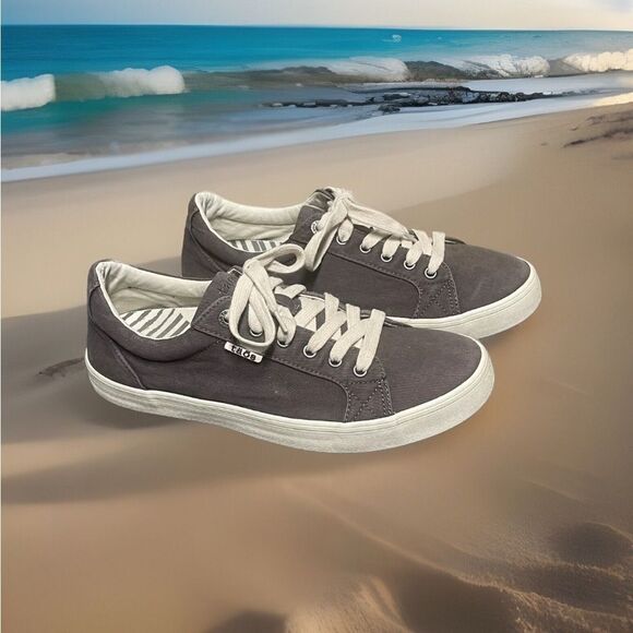 Taos Starsky Men's Graphite Canvas Sneakers Size 10.5M - Picture 1 of 16